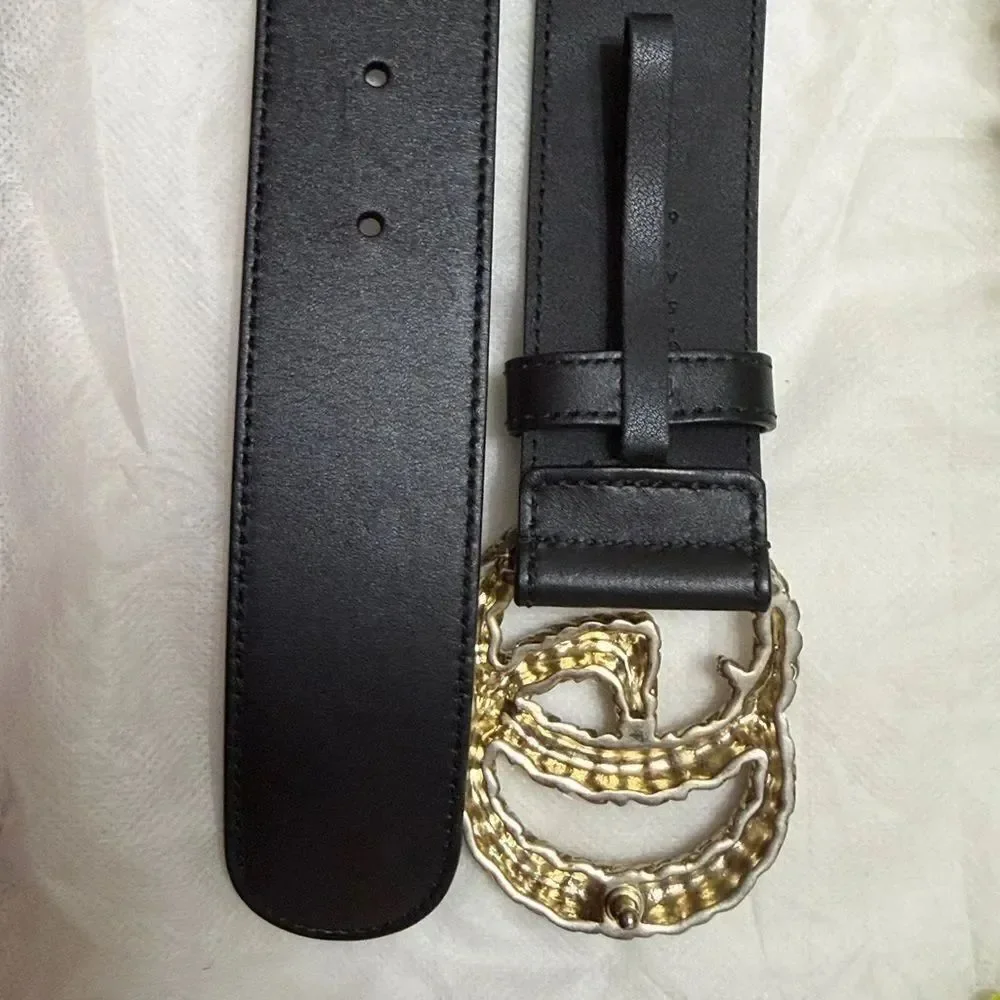 Authentic Gucci Black Leather Belt(Size 75)